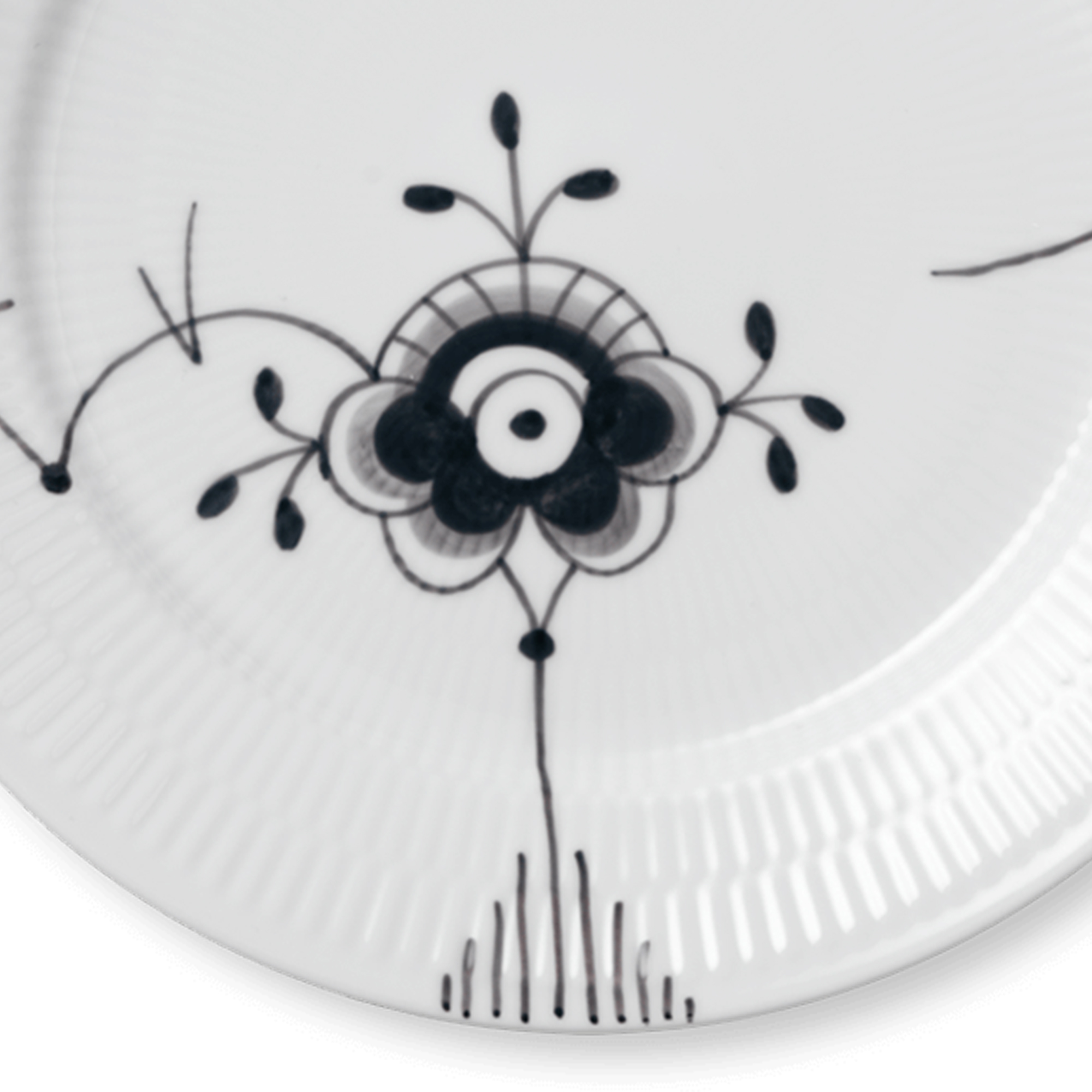 Zoom billed af Sort Mega Riflet Tallerken 27 cm